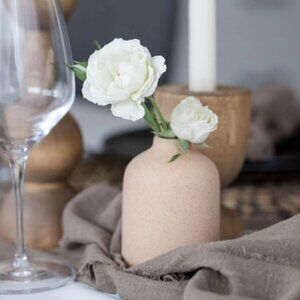 Ceramic Bud Vases - Tan